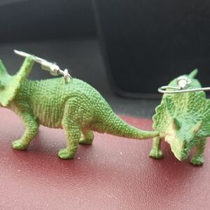 Dinosaur - Triceratop Earrings